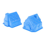 4 Pieces Of Plastic House Building Sand Molds for Children, Kids Beach Sandcastle Toy, Summer Day Gift - Aladdin Shoppers