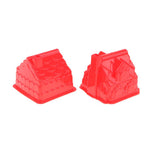4 Pieces Of Plastic House Building Sand Molds for Children, Kids Beach Sandcastle Toy, Summer Day Gift - Aladdin Shoppers