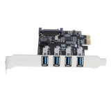 4 Port PCI-E to USB 3.0 HUB PCI Express Expansion Card Adapter - Aladdin Shoppers