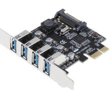 4 Port PCI-E to USB 3.0 HUB PCI Express Expansion Card Adapter - Aladdin Shoppers