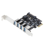 4 Port PCI-E to USB 3.0 HUB PCI Express Expansion Card Adapter - Aladdin Shoppers