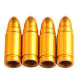 4 Sets Auto Car Truck Wheel Tire Tyre Air Valve Stems Cap Aluminum Gold - Aladdin Shoppers