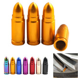 4 Sets Auto Car Truck Wheel Tire Tyre Air Valve Stems Cap Aluminum Gold - Aladdin Shoppers