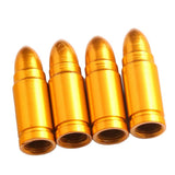 4 Sets Auto Car Truck Wheel Tire Tyre Air Valve Stems Cap Aluminum Gold - Aladdin Shoppers