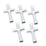 4 Way Cross Wrench (5 Pieces) 4mm 5mm 5.5mm 7mm Hex Nut RC Model Repair Tool - Aladdin Shoppers