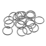 40 Pieces Round Stainless Steel Key Chain Rings Metal Split Ring for Home Car Keys Bag Purse Organization - 20mm Diameter, 1.8mm Coil Dia - Aladdin Shoppers