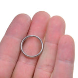 40 Pieces Round Stainless Steel Key Chain Rings Metal Split Ring for Home Car Keys Bag Purse Organization - 20mm Diameter, 1.8mm Coil Dia - Aladdin Shoppers