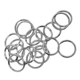 40 Pieces Round Stainless Steel Key Chain Rings Metal Split Ring for Home Car Keys Bag Purse Organization - 20mm Diameter, 1.8mm Coil Dia - Aladdin Shoppers