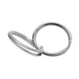 40 Pieces Round Stainless Steel Key Chain Rings Metal Split Ring for Home Car Keys Bag Purse Organization - 20mm Diameter, 1.8mm Coil Dia - Aladdin Shoppers