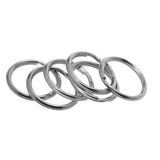 40 Pieces Round Stainless Steel Key Chain Rings Metal Split Ring for Home Car Keys Bag Purse Organization - 20mm Diameter, 1.8mm Coil Dia - Aladdin Shoppers