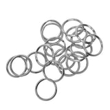 40 Pieces Round Stainless Steel Key Chain Rings Metal Split Ring for Home Car Keys Bag Purse Organization - 20mm Diameter, 1.8mm Coil Dia - Aladdin Shoppers
