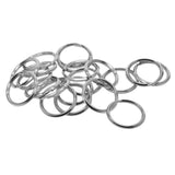 40 Pieces Round Stainless Steel Key Chain Rings Metal Split Ring for Home Car Keys Bag Purse Organization - 20mm Diameter, 1.8mm Coil Dia - Aladdin Shoppers