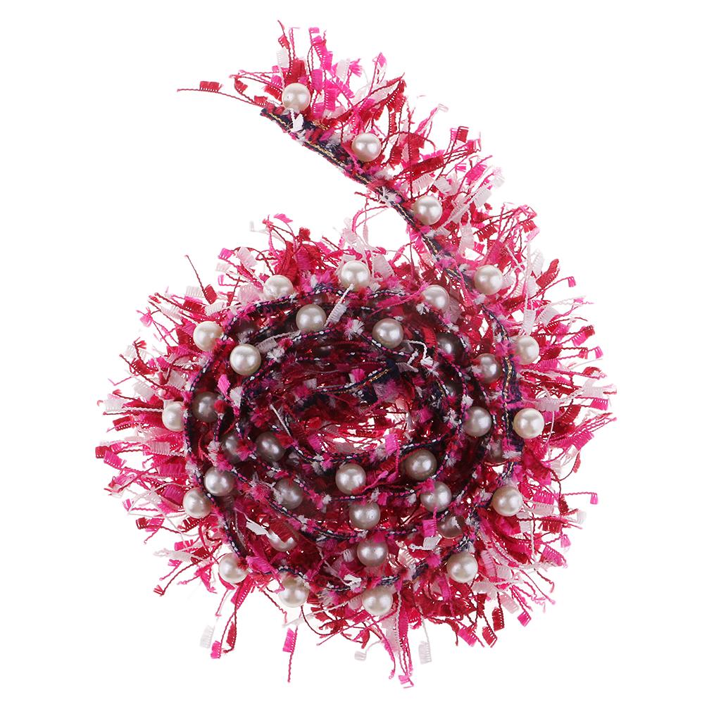 45mm Chic Style DIY Embroidered Beaded Lace Trim Ribbon Handicrafts Sewing Crafts Home Decorating Accessory - 1 Yd - Aladdin Shoppers
