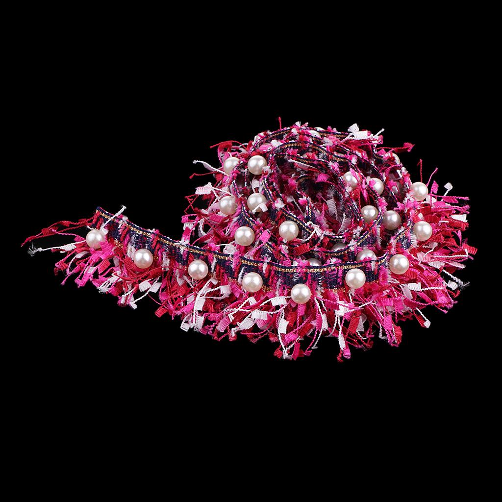 45mm Chic Style DIY Embroidered Beaded Lace Trim Ribbon Handicrafts Sewing Crafts Home Decorating Accessory - 1 Yd - Aladdin Shoppers