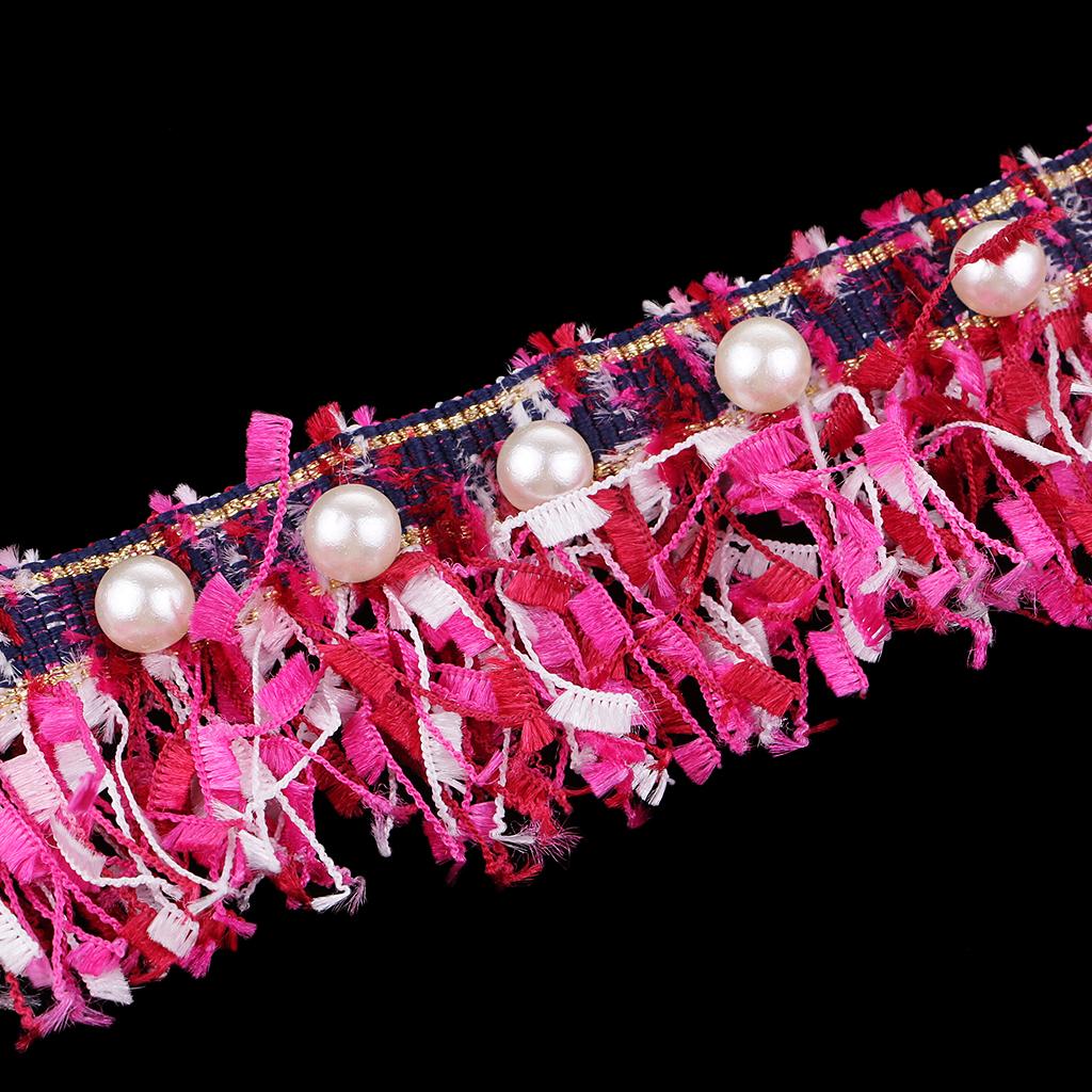 45mm Chic Style DIY Embroidered Beaded Lace Trim Ribbon Handicrafts Sewing Crafts Home Decorating Accessory - 1 Yd - Aladdin Shoppers