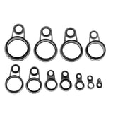 45pcs Telescopic Fishing Rod Guide Tip Repair Kit Rod DIY Eye Rings Tackle - Aladdin Shoppers