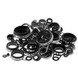 45pcs Telescopic Fishing Rod Guide Tip Repair Kit Rod DIY Eye Rings Tackle - Aladdin Shoppers