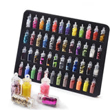 48 Bottles DIY Nail Art Glitter Metal Nails Tips Christmas 3D Nail Art Charms - Aladdin Shoppers