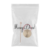 Maxbell 4Inch Hand Gong Cymbals Brass Copper Chapel Opera Percussion Musical Instruments with Round Play Hammer (10cm)