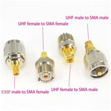 4x RF Coax SMA female to SO239 female UHF Jack Antenna Cable Connector - Aladdin Shoppers