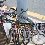 5-Digit Combination Bike Cable Code Lock Resettable Self Coiling Locks Black 4ft for Bicycle Gate Fence Locking - Aladdin Shoppers