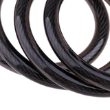 5-Digit Combination Bike Cable Code Lock Resettable Self Coiling Locks Black 4ft for Bicycle Gate Fence Locking - Aladdin Shoppers