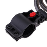 5-Digit Combination Bike Cable Code Lock Resettable Self Coiling Locks Black 4ft for Bicycle Gate Fence Locking - Aladdin Shoppers