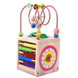 5 in 1 Wooden Activity Cube Multi-Purpose Educational Toys for - Aladdin Shoppers