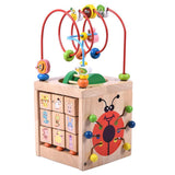 5 in 1 Wooden Activity Cube Multi-Purpose Educational Toys for - Aladdin Shoppers