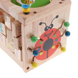 5 in 1 Wooden Activity Cube Multi-Purpose Educational Toys for - Aladdin Shoppers