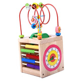 5 in 1 Wooden Activity Cube Multi-Purpose Educational Toys for - Aladdin Shoppers