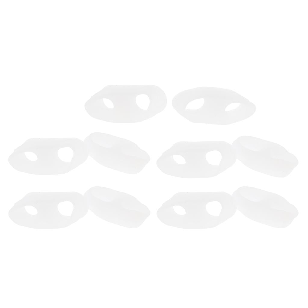 5 Pair Silicone Gel Little Toe Valgus Correct Separator Straightener, Bunion Pain Ease - Aladdin Shoppers