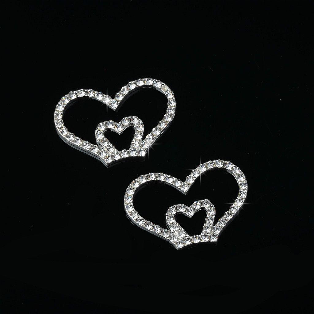 5 Pieces Flat Back Rhinestone Buttons – Flatback Embellishments 36x25mm - Crystal Sewing Fasteners Glue On Metal Accessories For Craft, Wedding Dress & Clothing Decorations - Aladdin Shoppers