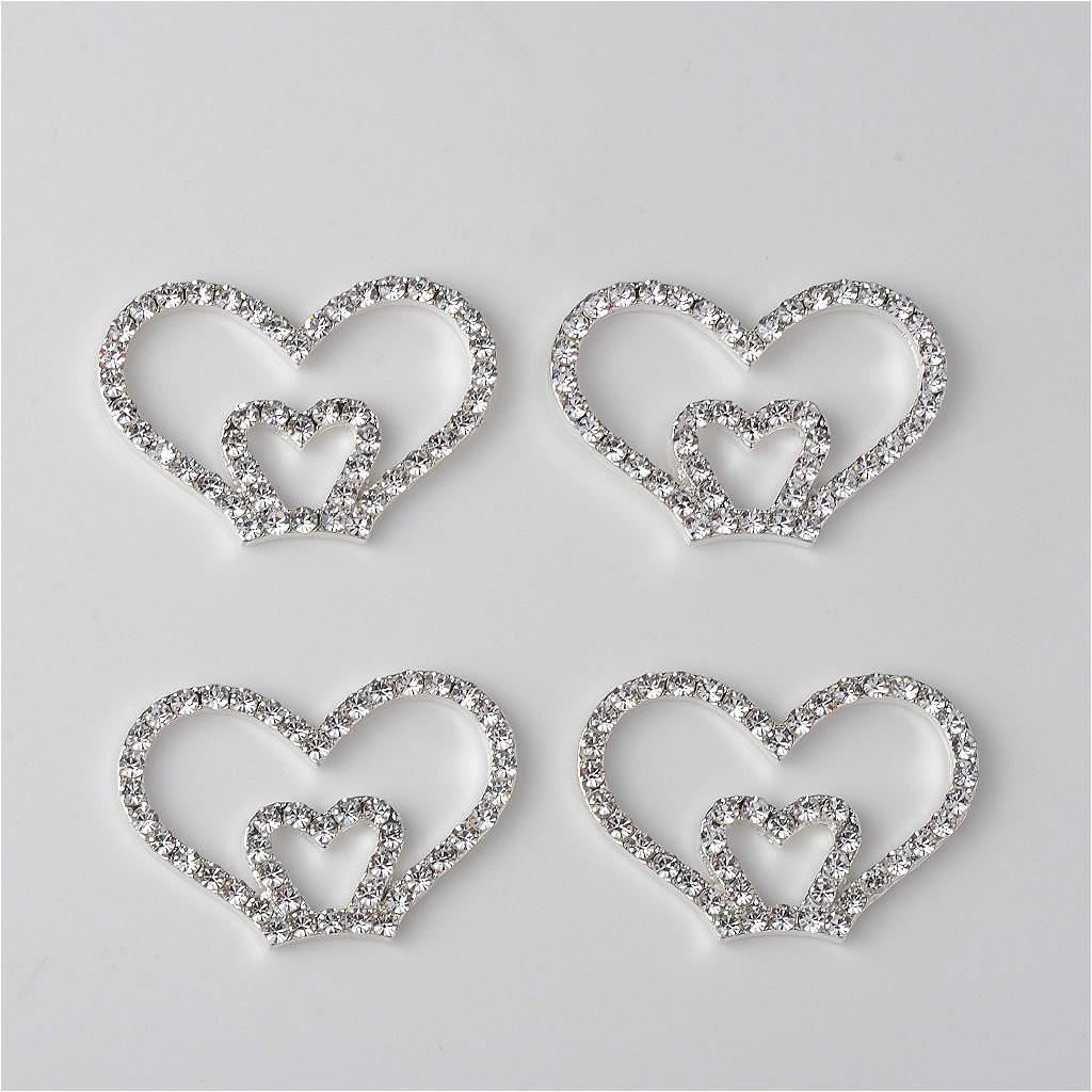 5 Pieces Flat Back Rhinestone Buttons – Flatback Embellishments 36x25mm - Crystal Sewing Fasteners Glue On Metal Accessories For Craft, Wedding Dress & Clothing Decorations - Aladdin Shoppers