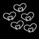 5 Pieces Flat Back Rhinestone Buttons – Flatback Embellishments 36x25mm - Crystal Sewing Fasteners Glue On Metal Accessories For Craft, Wedding Dress & Clothing Decorations - Aladdin Shoppers