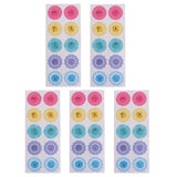 5 Sheets Round Lace Stickers Self Adhesive Sealing Decorative Sticker Label - Aladdin Shoppers