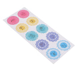 5 Sheets Round Lace Stickers Self Adhesive Sealing Decorative Sticker Label - Aladdin Shoppers