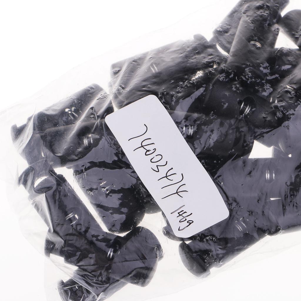 50 Pieces/Pack Plastic Double Hole Cord Locks Spring Toggle Stop for Clothing Pants - Aladdin Shoppers