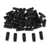 50 Pieces/Pack Plastic Double Hole Cord Locks Spring Toggle Stop for Clothing Pants - Aladdin Shoppers
