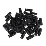 50 Pieces/Pack Plastic Double Hole Cord Locks Spring Toggle Stop for Clothing Pants - Aladdin Shoppers