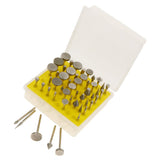 50pcs Assorted Diamond Coated Burrs Grinding Stone Set Abrasive Mandrel Tool 3.17mm Shank - Aladdin Shoppers