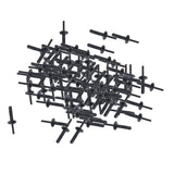 50PCS Auto Car Plastic Bumper Pin Rivet Fasteners Trim Clip Interior Panel Door Clip - Aladdin Shoppers