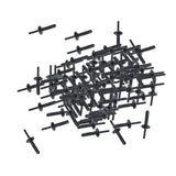 50PCS Auto Car Plastic Bumper Pin Rivet Fasteners Trim Clip Interior Panel Door Clip - Aladdin Shoppers
