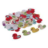 50Pcs Cute Cartoon Duck Wood Buttons Animals Craft Sewing Buttons Decorative - Aladdin Shoppers