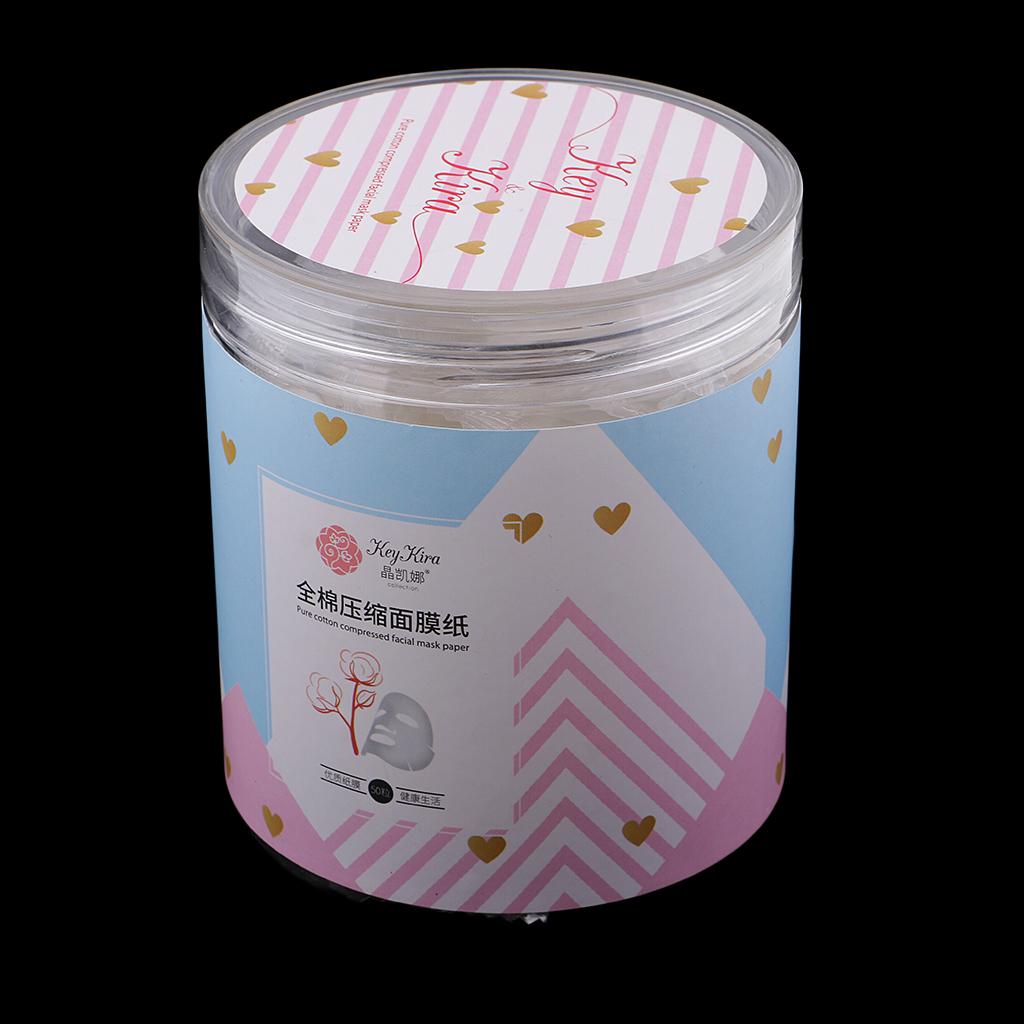 50Pcs White Color DIY Compress Mask Natural Spa Skin Care Treatment Silk Fiber Nonwoven Pre-cut Facial Paper Sheet - Aladdin Shoppers