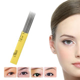 50x M2 Microblading Needles -Tattoo Permanent Makeup Manual Eyebrow Blade - Aladdin Shoppers