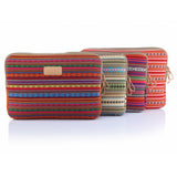 Maxbell Dark Red Striped Sleeve Case Bag Pouch For ALL 15.6" Laptop Scratch-proof Waterproof Breathable