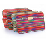 Maxbell Dark Red Striped Sleeve Case Bag Pouch For ALL 15.6" Laptop Scratch-proof Waterproof Breathable
