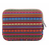 Maxbell Dark Red Striped Sleeve Case Bag Pouch For ALL 15.6" Laptop Scratch-proof Waterproof Breathable