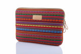 Maxbell Wine Mixed Color Striped Laptop Sleeve Case Bag Pouch Storage for ALL 15.6" Laptop Floss Inside Shockproof Light-weight